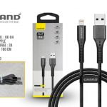 کابل شارژ و دیتای فست آیفون  گرند مدل GK-04