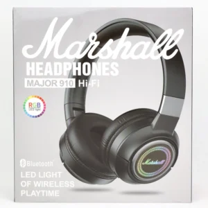 هدفون بلوتوثی مارشال مدل MAJOR 910 با نورپردازی RGB