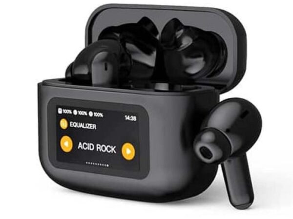 "کیس شارژ ایرپاد Awei T56 ANC با نمایشگر دیجیتال میزان باتری"