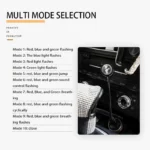 رقص نور خودرو با پورت USB برای تزئین فضای داخلی خودرو