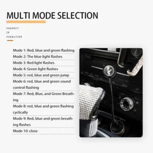 رقص نور خودرو با پورت USB برای تزئین فضای داخلی خودرو