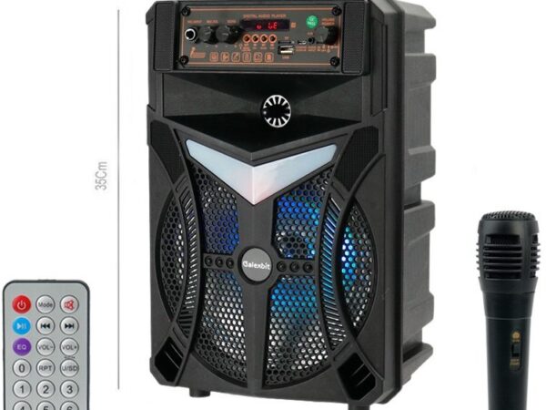 نمای جلویی اسپیکر بلوتوثی قابل حمل گلکسبیت مدل GS14 با طراحی شیک و قدرتمند