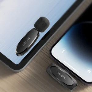 نمونه استفاده (میکروفون روی یقه)